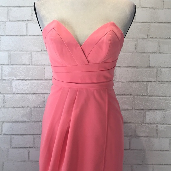 NWT Revolve Coral Riviera Strapless Midi Dress - Picture 5 of 7